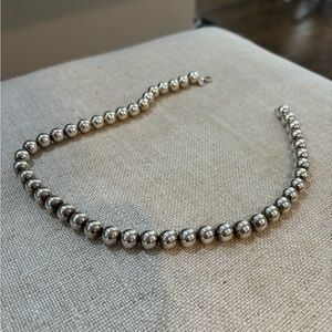 Tiffany & Co Silver Beaded Necklace in Amazing Condition